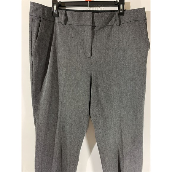 Loft Marisa Cropped Trouser Dress Pants Womens Size 14 Gray - Picture 2 of 7